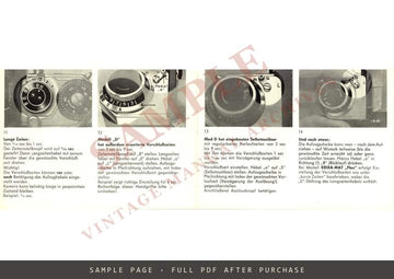 Edixa-mat Reflex – Bedienungsanleitung, German – sample page 2 (watermarked preview)