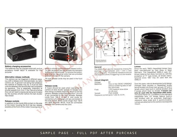 Hasselblad 500ELX Instruction Manual – English – sample page 2