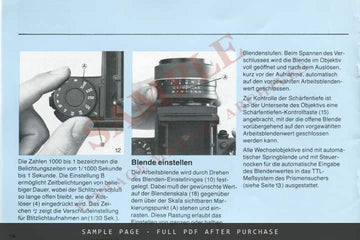 Exakta 66 Medium Format Camera – German Instruction Manual (Bedienungsanleitung) – sample page 2 (watermarked preview)