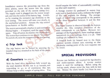 Beaulieu R16 Reflex Camera – How to Use Your Beaulieu R16 Camera, English – sample page 2 (watermarked preview)