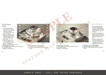 Agfa Silette Color-Solinar 2.8 / Color-Apotar 2.8 – Instruction Booklet, English, 1957 – sample page 2