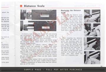 Mamiya C330f Instruction Manual – English – sample page 2 (watermarked preview)