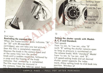 Edixa-mat Reflex – Instruction Book, English – sample page 2 (watermarked preview)