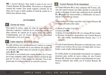 Hasselblad Winder CW – Instruction Manual, English – sample page 2