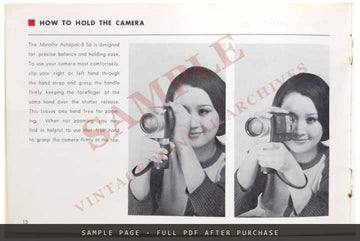 Minolta Autopak-8 S6 Super 8 Movie Camera – Owner's Manual in English – sample page 2 (watermarked preview)