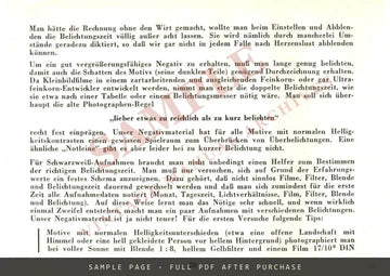 Der Foto-Dienst No. 23 – Exakta-Tips by Werner Wurst, German – sample page 2 (watermarked preview)