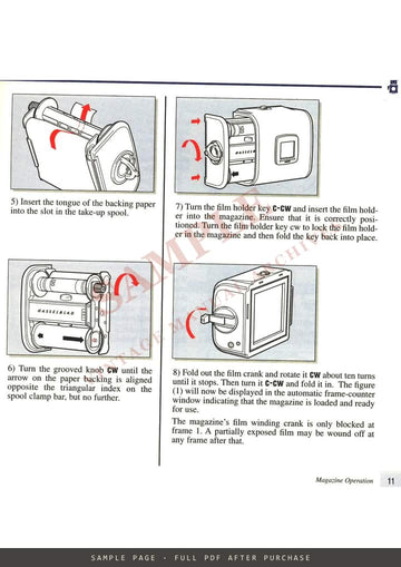 Hasselblad 503CW Instruction Manual – English, 40-Page Edition – sample page 2