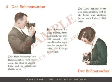 Voigtländer Bessa – "Nimm die Bessa" German Brochure – sample page 2 (watermarked preview)