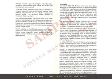 ARRI "Apollo Daylight" Fresnel Lens Lamp with HMI Bulbs – Directions for Use, June 1978 – sample page 2 (watermarked preview)