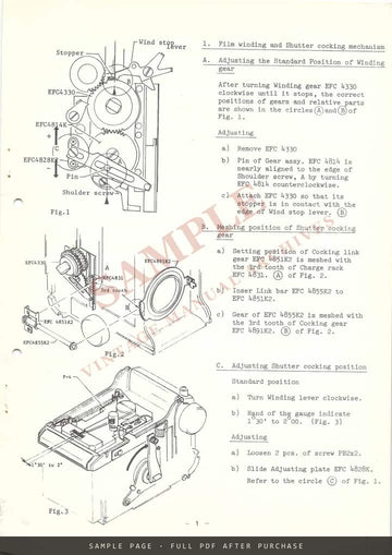 Mamiya C330 Professional f (EFC) Service Instructions – Repair Manual, 1975 – sample page 2 (watermarked preview)