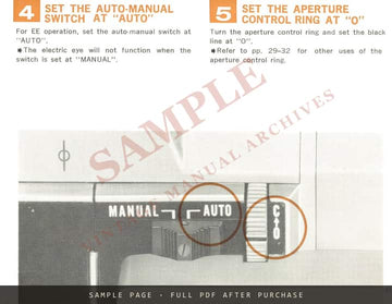 Canon Auto Zoom 814 Cine Camera – Instructions, English Edition – sample page 2 (watermarked preview)
