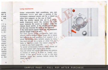 Minox C Owner's Manual – English – sample page 2 (watermarked preview)