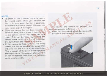 Minolta CLE Owner's Manual – English – sample page 2 (watermarked preview)
