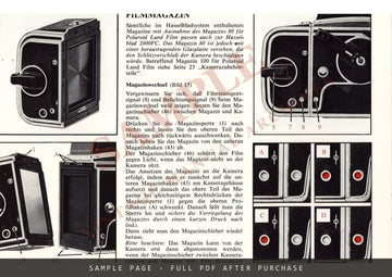 Hasselblad 2000FC Kamera – Gebrauchsanweisung, German – sample page 2