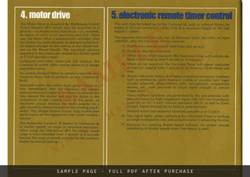 Contarex – The Professional Total System Brochure, Zeiss Ikon Voigtländer, English – sample page 2 (watermarked preview)