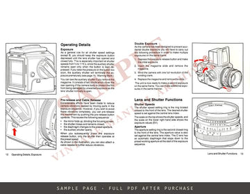 Hasselblad 501C Instruction Manual – English – sample page 2