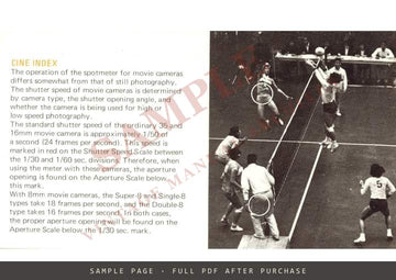 Asahi Pentax Digital Spotmeter – Instruction Manual, English – sample page 2 (watermarked preview)