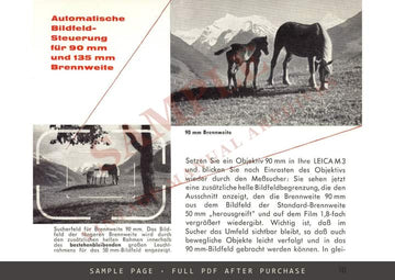 Fotografieren mit Leica M3 – Ernst Leitz Wetzlar Anleitung, German – sample page 2 (watermarked preview)
