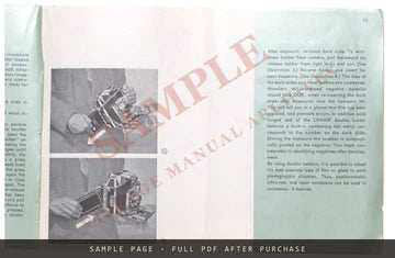 Linhof Super Technika 6x9 Operating Instructions – English – sample page 3 (watermarked preview)