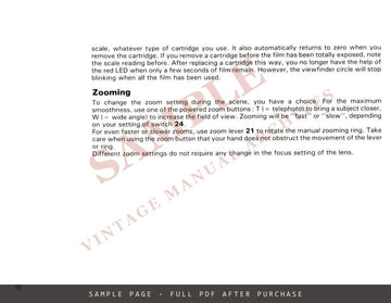 Beaulieu 1028 XL 60 Camera – Instruction Handbook, English, 1979 – sample page 3 (watermarked preview)