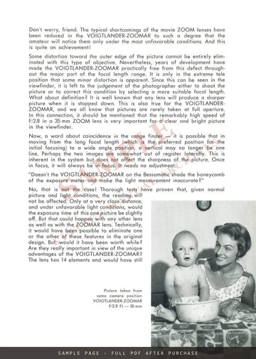 Let's Talk About the Voigtländer Zoomar – Information for the Photo Dealer – sample page 3 (watermarked preview)
