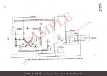 Arriflex 16 – Motion Picture Camera for 16 mm Film: Technical Instructions – sample page 3 (watermarked preview)