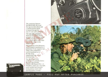 Beaulieu R16 Automatic II 16 mm Camera – Information Brochure, English – sample page 3 (watermarked preview)