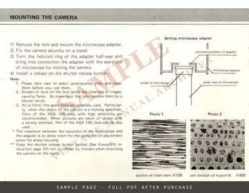 Kowa SIX Microscope Adapter – Instructions, English – sample page 3
