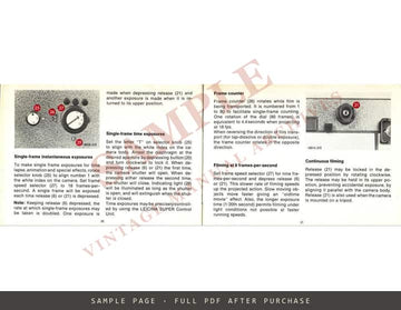 Leicina Super RT-1 – Instructions, Leitz Cine Camera, English – sample page 3