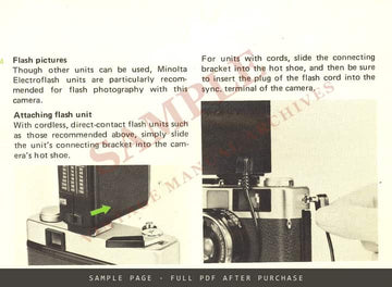 Minolta Hi-Matic G – Owner's Manual in English – sample page 3 (watermarked preview)