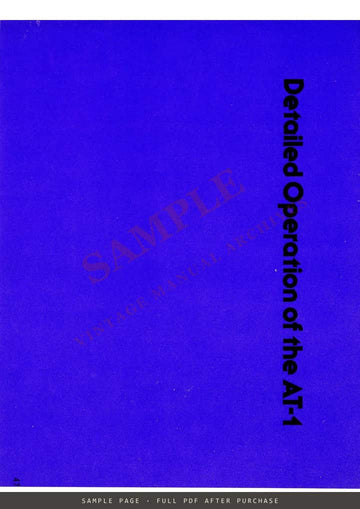 Canon AT-1 SLR Camera – Instructions, English – sample page 3 (watermarked preview)