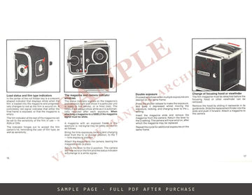 Hasselblad 500ELX Instruction Manual – English – sample page 3