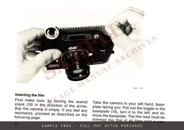 Leica M4-P – Instructions, Ernst Leitz Wetzlar, English – sample page 3