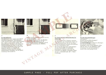 Edixa-mat Reflex – Bedienungsanleitung, German – sample page 3 (watermarked preview)