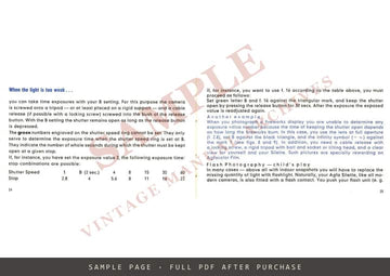 Agfa Silette Color-Solinar 2.8 / Color-Apotar 2.8 – Instruction Booklet, English, 1957 – sample page 3