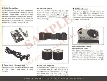 Olympus OM-2 35mm SLR – Instruction Manual in English – sample page 3 (watermarked preview)