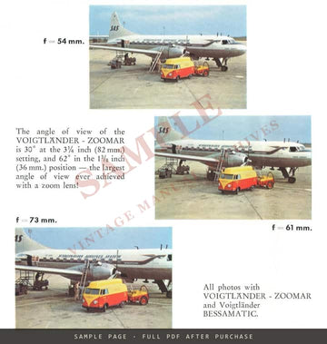 Voigtländer-Zoomar 1:2.8 Zoom Lens for Bessamatic – Sales Brochure, c. 1959 – sample page 3 (watermarked preview)