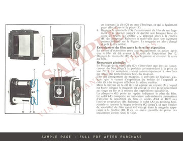 Hasselblad A12 Film Magazine – Instructions, Multilingual – sample page 3