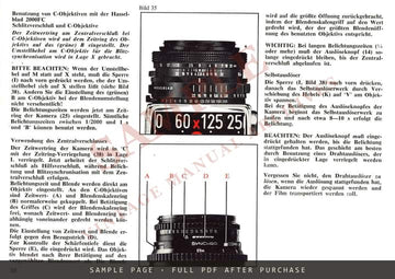 Hasselblad 2000FC Kamera – Gebrauchsanweisung, German – sample page 3