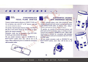 Graflite by Graflex – Instruction Manual, English – sample page 3 (watermarked preview)