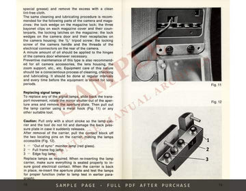 Arriflex 35 BL – Instruction Manual, English – sample page 3 (watermarked preview)