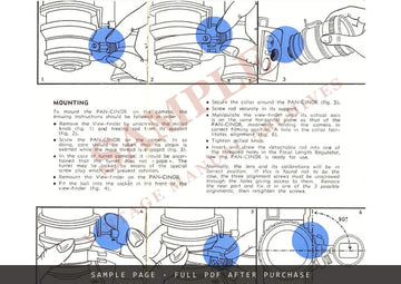 SOM Berthiot Pan-Cinor 8 mm – How to Use, English Leaflet – sample page 3