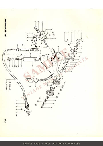 Arriflex Accessories (Zubehör) – Spare Parts List and Exploded Diagrams – sample page 3 (watermarked preview)