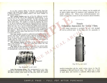 Directions for Using the Leitz 'Leica' Camera – E. Leitz Inc., New York, July 1928 – sample page 3 (watermarked preview)
