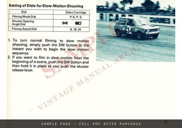 Canon 814 XL-S and 1014 XL-S Canosound Cameras – Instructions, English – sample page 3 (watermarked preview)