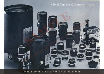 Contarex – The Professional Total System Brochure, Zeiss Ikon Voigtländer, English – sample page 3 (watermarked preview)