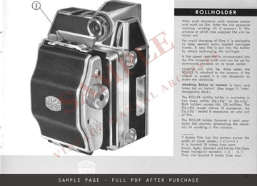 Linhof Super Technika 23 (Technika 6x9) Instruction Book – English – sample page 3 (watermarked preview)