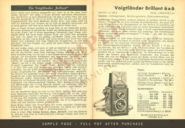 Photo-Porst Catalogue, 11th Edition 1933 – with Zeiss Ikon Entries, German – sample page 3 (watermarked preview)