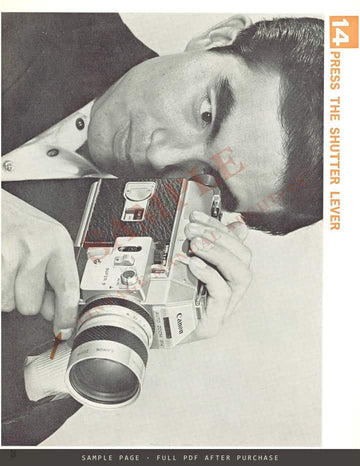 Canon Auto Zoom 814 Cine Camera – Instructions, English Edition – sample page 3 (watermarked preview)