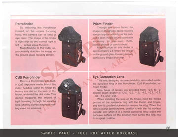 Mamiya C330f Instruction Manual – English – sample page 3 (watermarked preview)